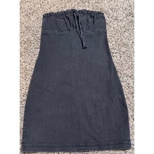 NWT Urban Outfitters Berlin Denim Strapless Mini Dress